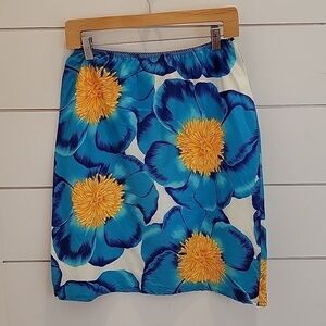90s Roxy size 7 floral midi skirt